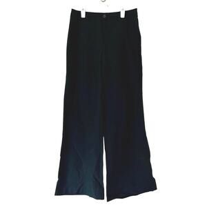 Vintage Misdemeanor wide leg gothic goth emo grunge Y2K side slit black pants 6